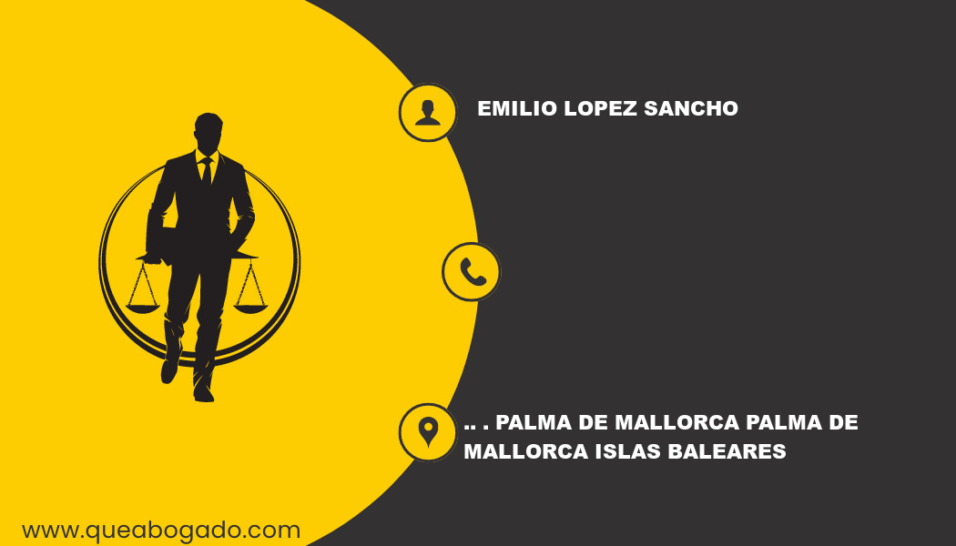 Emilio Lopez Sancho abogado en Palma de Mallorca