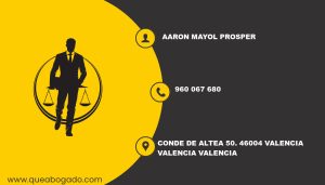 abogado Aaron Mayol Prosper (Valencia)