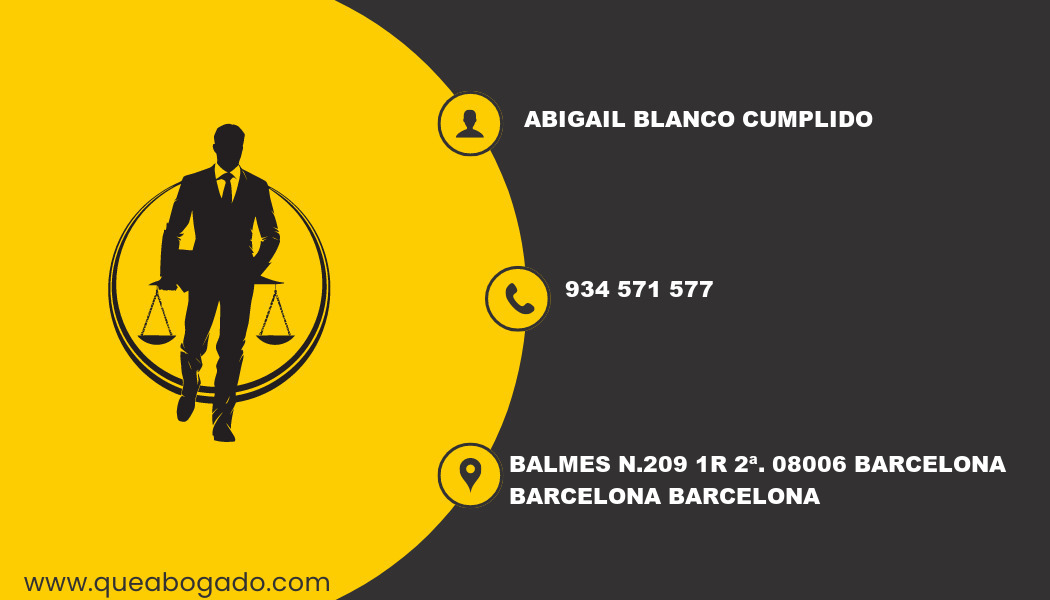 abogado Abigail Blanco Cumplido (Barcelona)