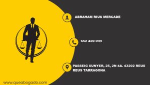 abogado Abraham Rius Mercade (Reus)