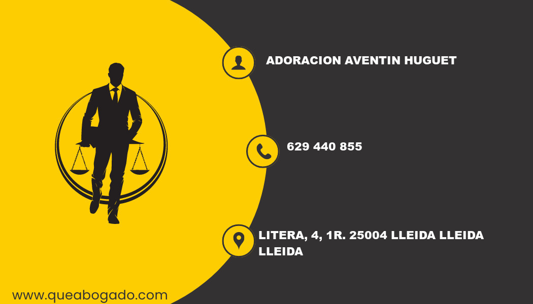 abogado Adoracion Aventin Huguet (Lleida)