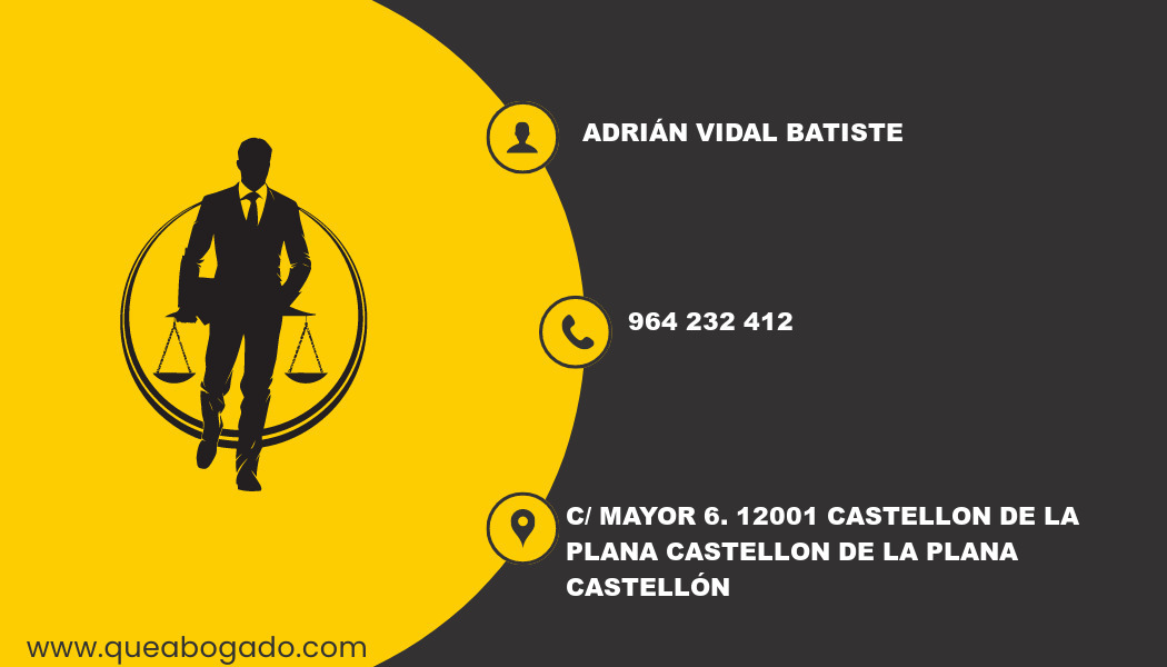 abogado Adrián Vidal Batiste (Castellon de la Plana)