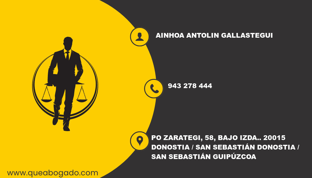 abogado Ainhoa Antolin Gallastegui (Donostia / San Sebastián)