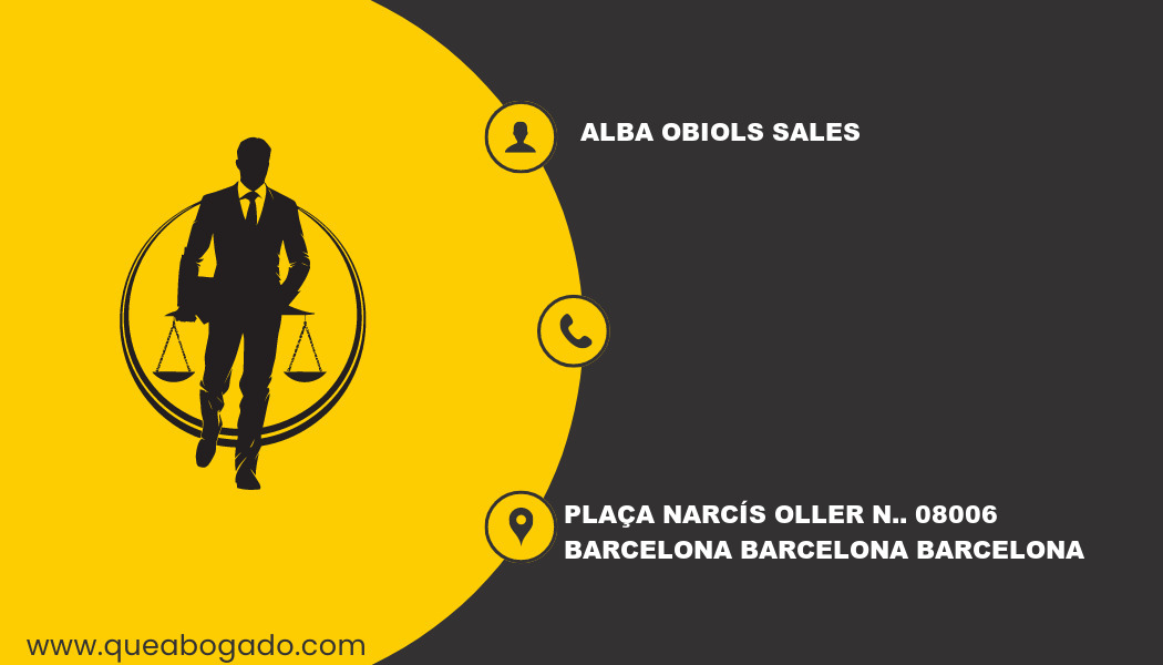 abogado Alba Obiols Sales (Barcelona)