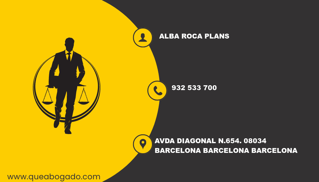 abogado Alba Roca Plans (Barcelona)