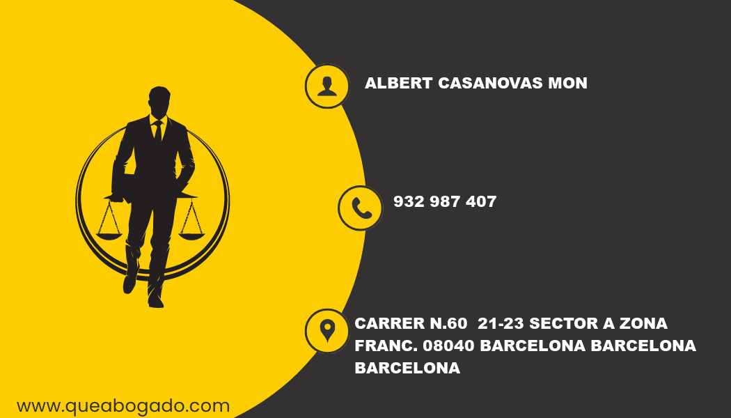 abogado Albert Casanovas Mon (Barcelona)