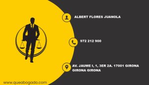 abogado Albert Flores Juanola (Girona)