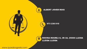 abogado Albert Jover Roig (Lleida)