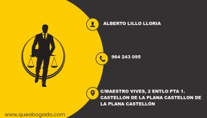 abogado Alberto Lillo Lloria (Castellon de la Plana)