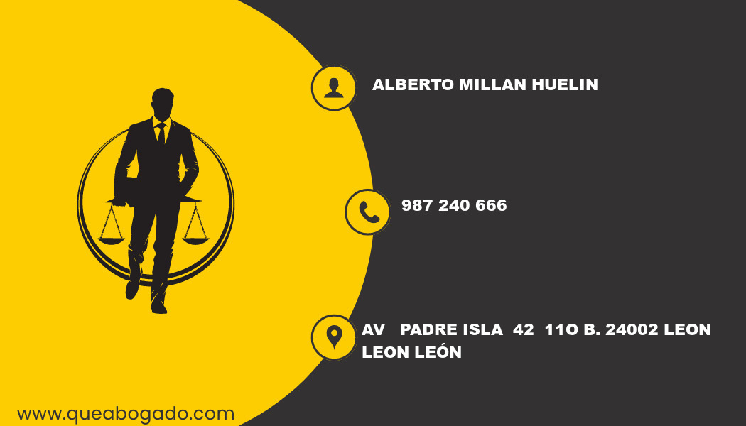 abogado Alberto Millan Huelin (Leon)