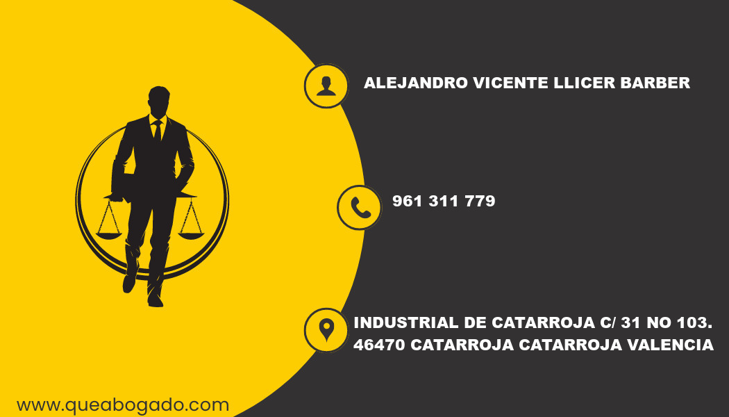 abogado Alejandro Vicente Llicer Barber (Catarroja)