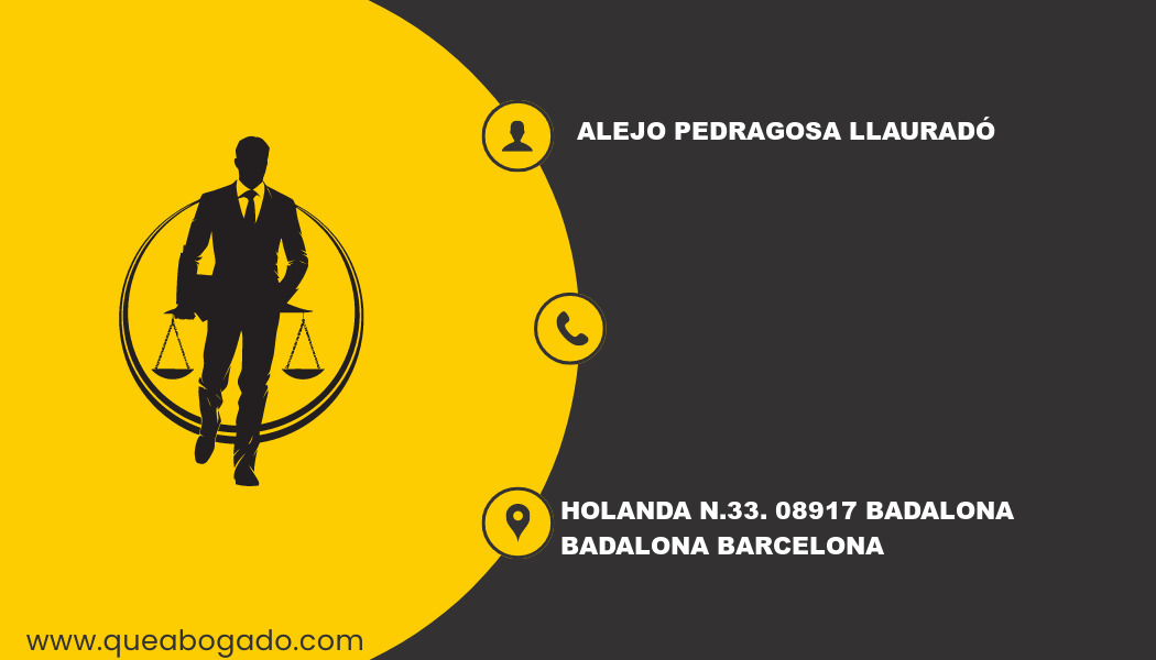 abogado Alejo Pedragosa Llauradó (Badalona)