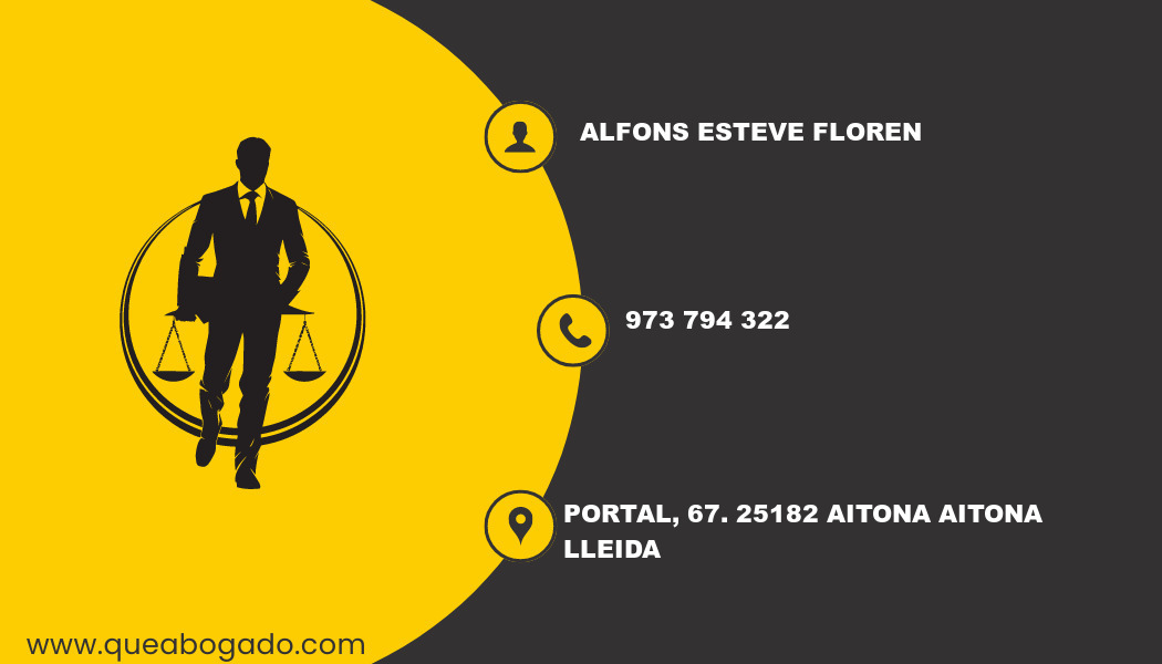 abogado Alfons Esteve Floren (Aitona)