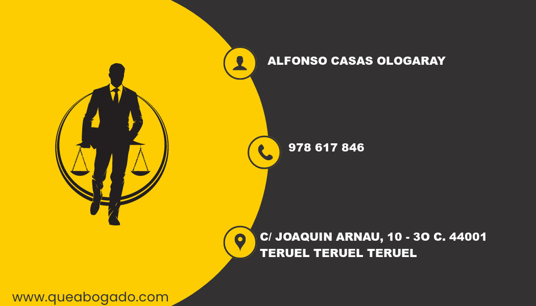 abogado Alfonso Casas Ologaray (Teruel)