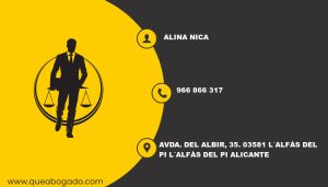 abogado Alina Nica (L´Alfàs del Pi)