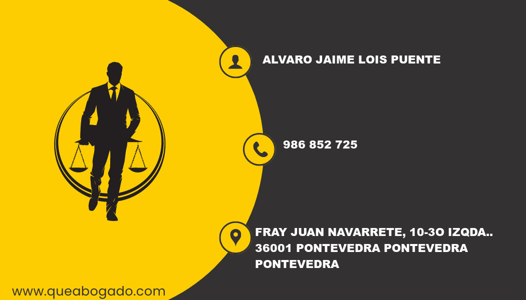 abogado Alvaro Jaime Lois Puente (Pontevedra)