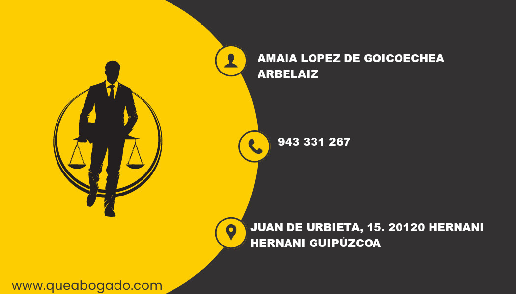 abogado Amaia Lopez De Goicoechea Arbelaiz (Hernani)