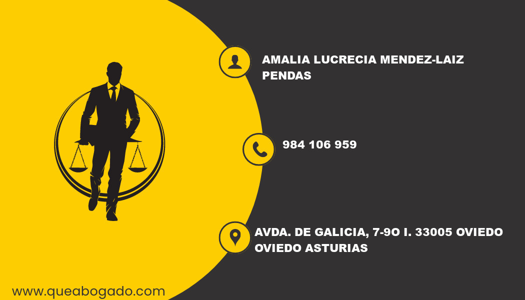 abogado Amalia Lucrecia Mendez-Laiz Pendas (Oviedo)