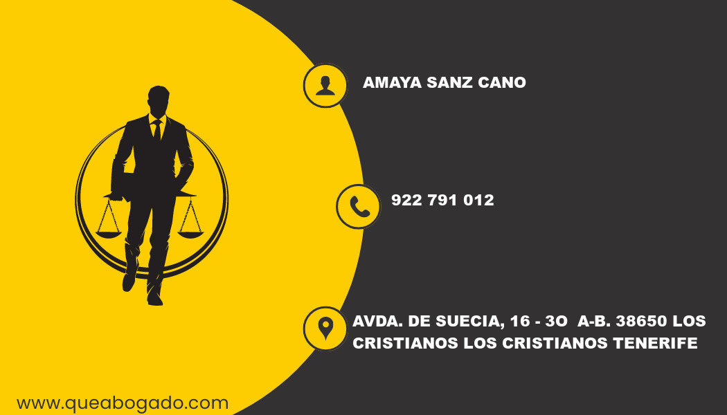 abogado Amaya Sanz Cano (Los Cristianos)