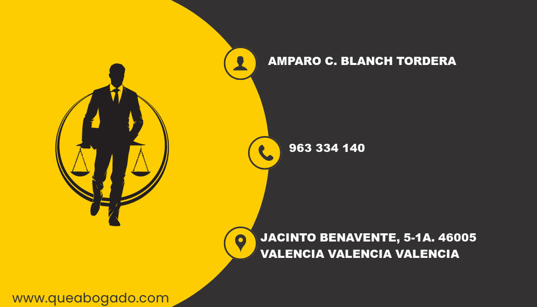 abogado Amparo C. Blanch Tordera (Valencia)