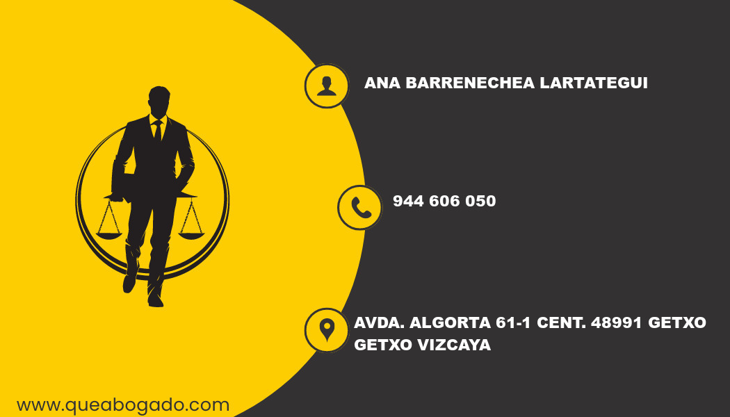 abogado Ana Barrenechea Lartategui (Getxo)