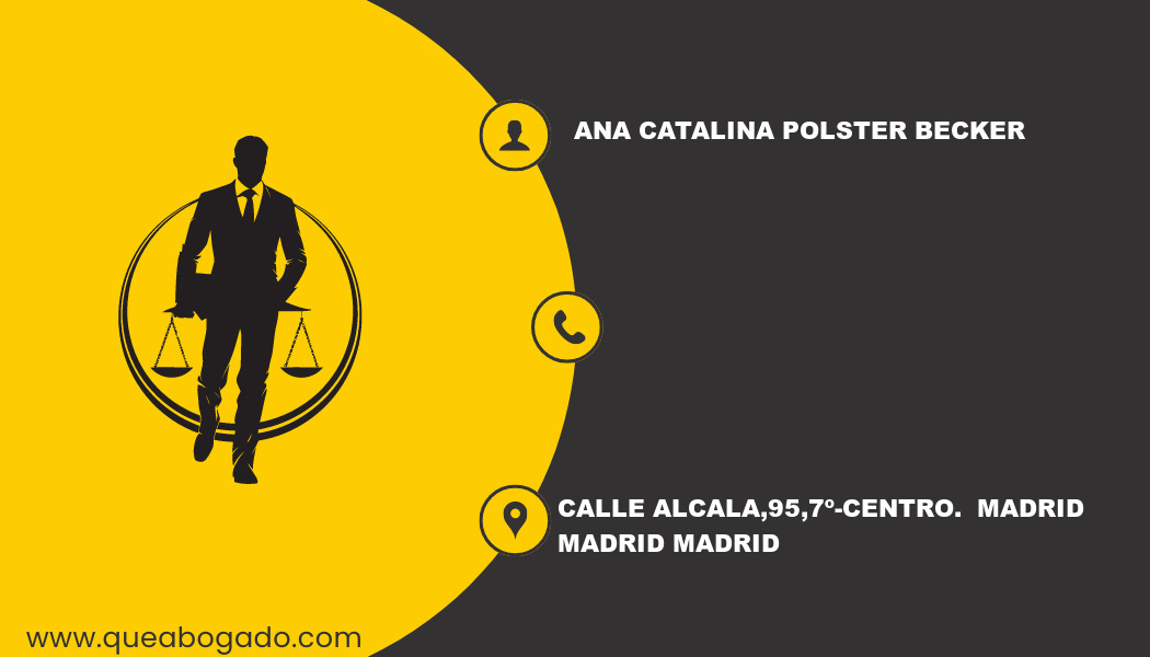 abogado Ana Catalina Polster Becker (Madrid)