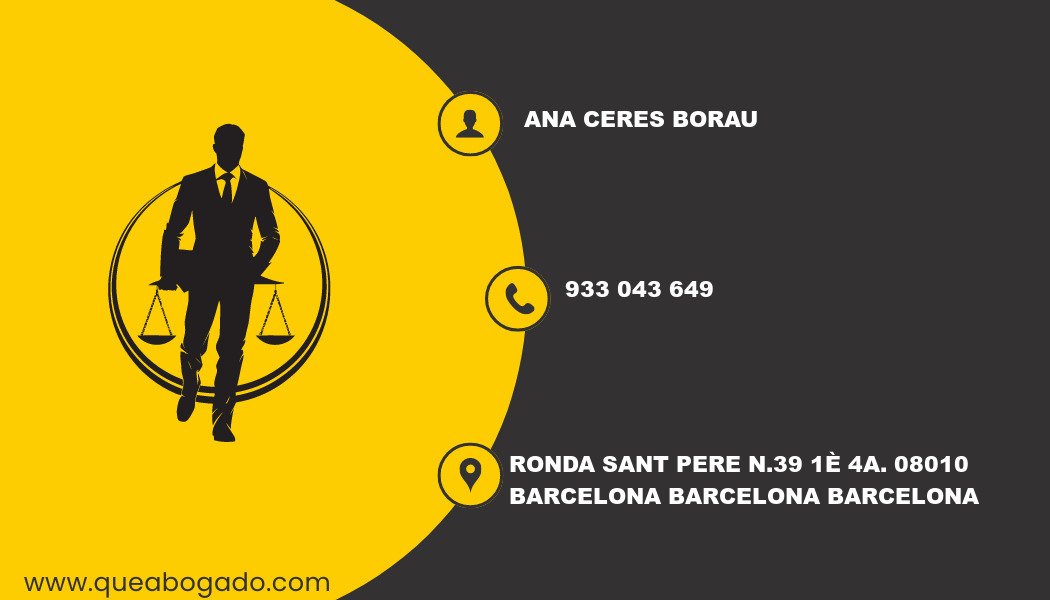 abogado Ana Ceres Borau (Barcelona)