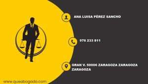 abogado Ana Luisa Pérez Sancho (Zaragoza)