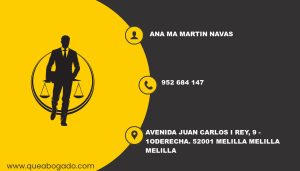 abogado Ana Ma Martin Navas (Melilla)