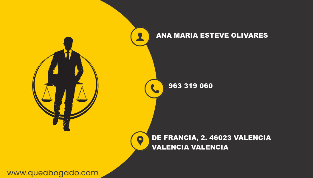 abogado Ana Maria Esteve Olivares (Valencia)