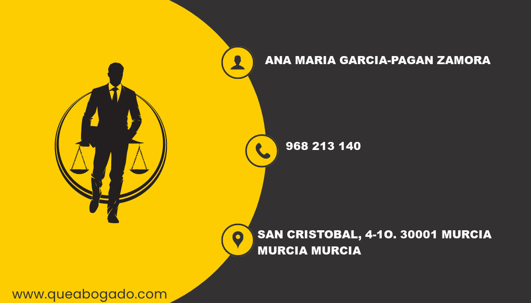 abogado Ana Maria Garcia-Pagan Zamora (Murcia)