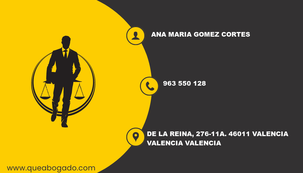 abogado Ana Maria Gomez Cortes (Valencia)