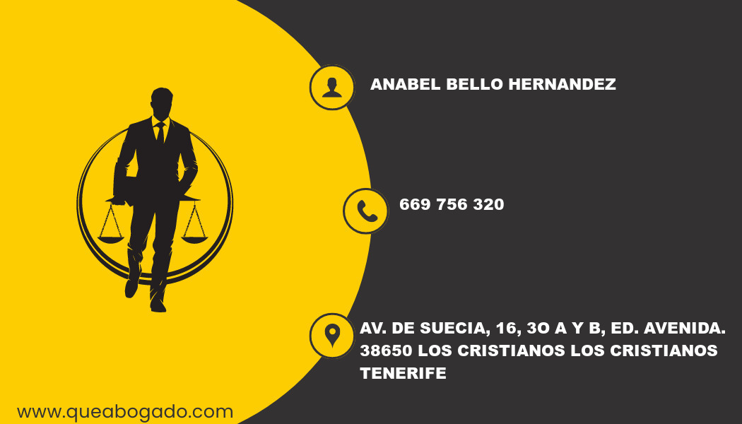 abogado Anabel Bello Hernandez (Los Cristianos)