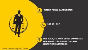 abogado Ander Pérez Larruscain (Donostia / San Sebastián)