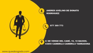 abogado Andres Avelino De Donato Rodriguez (Cambrils)