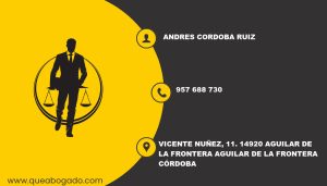 abogado Andres Cordoba Ruiz (Aguilar de la Frontera)