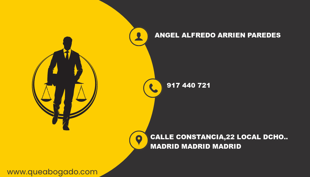 abogado Angel Alfredo Arrien Paredes (Madrid)