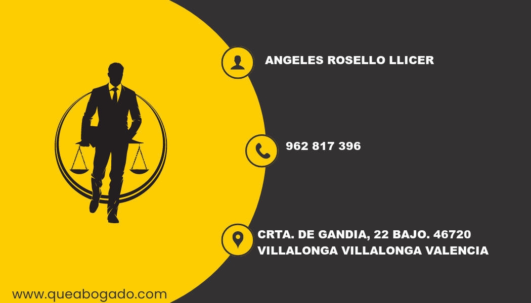 abogado Angeles Rosello Llicer (Villalonga)