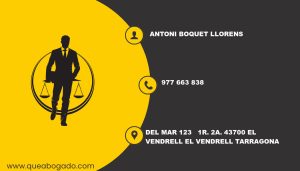 abogado Antoni Boquet Llorens (El Vendrell)