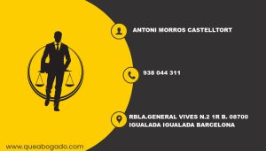 abogado Antoni Morros Castelltort (Igualada)