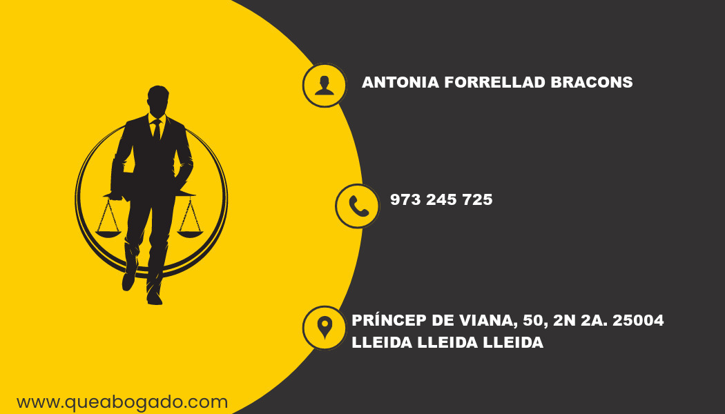 abogado Antonia Forrellad Bracons (Lleida)