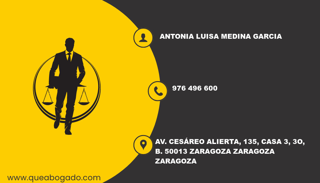 abogado Antonia Luisa Medina Garcia (Zaragoza)