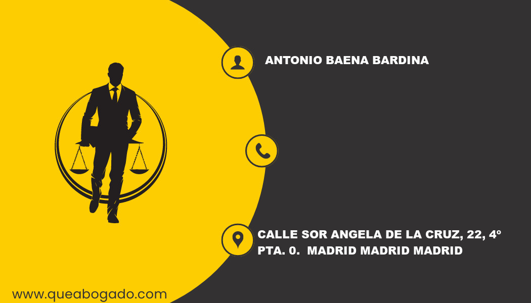 abogado Antonio Baena Bardina (Madrid)