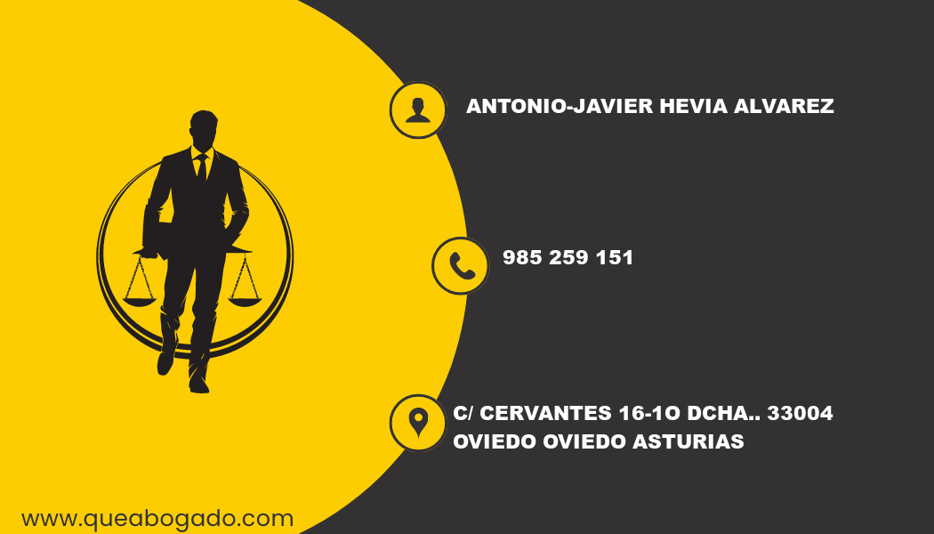 abogado Antonio-Javier Hevia Alvarez (Oviedo)