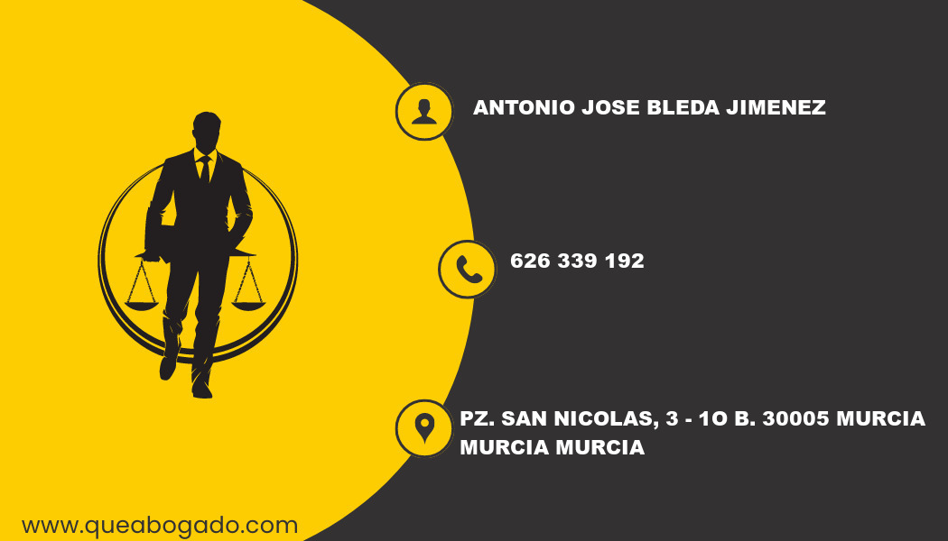 abogado Antonio Jose Bleda Jimenez (Murcia)