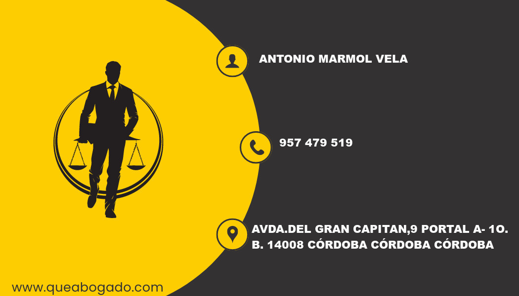 abogado Antonio Marmol Vela (Córdoba)