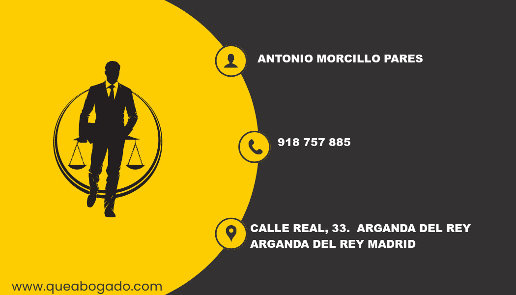 abogado Antonio Morcillo Pares (Arganda del Rey)