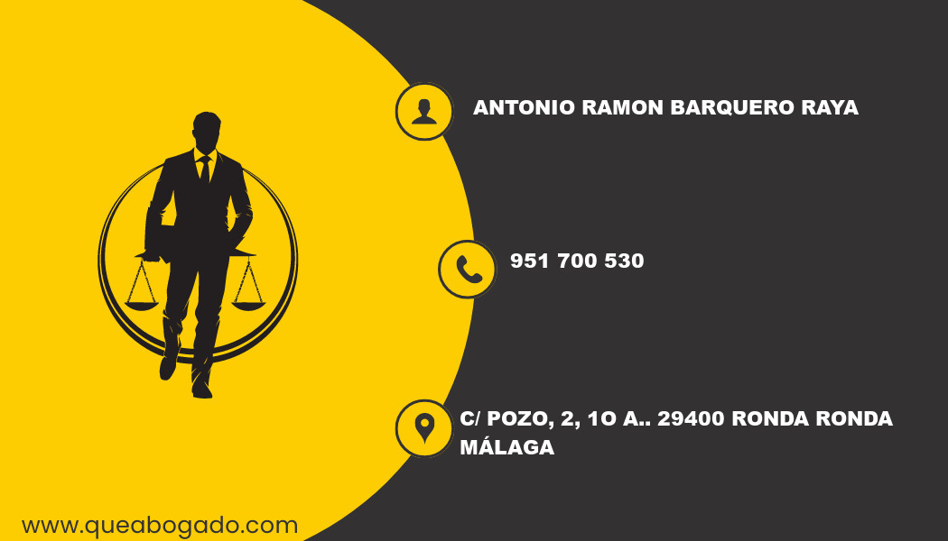 abogado Antonio Ramon Barquero Raya (Ronda)