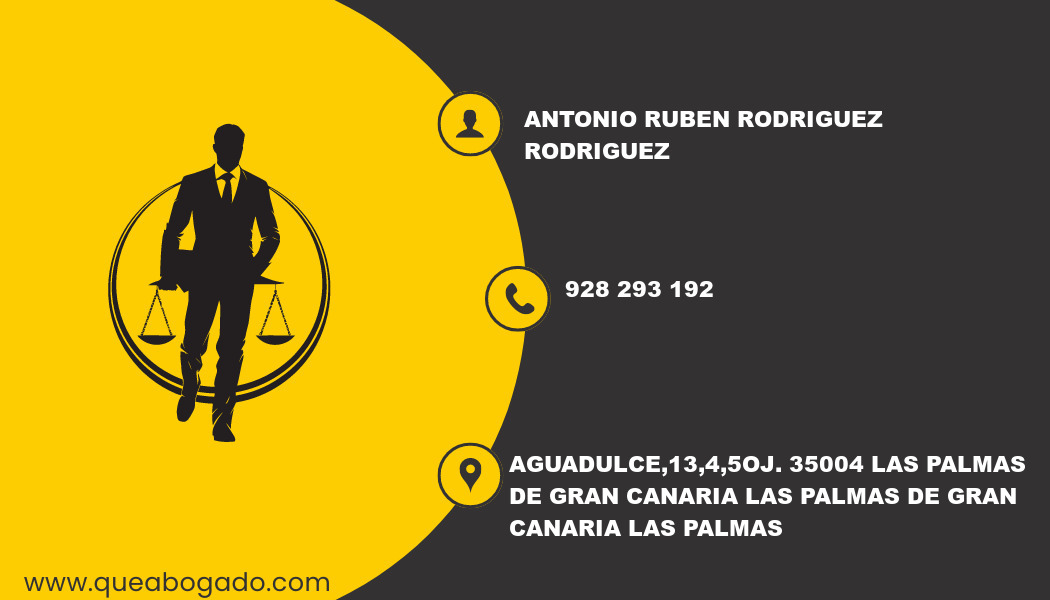 abogado Antonio Ruben Rodriguez Rodriguez (Las Palmas de Gran Canaria)