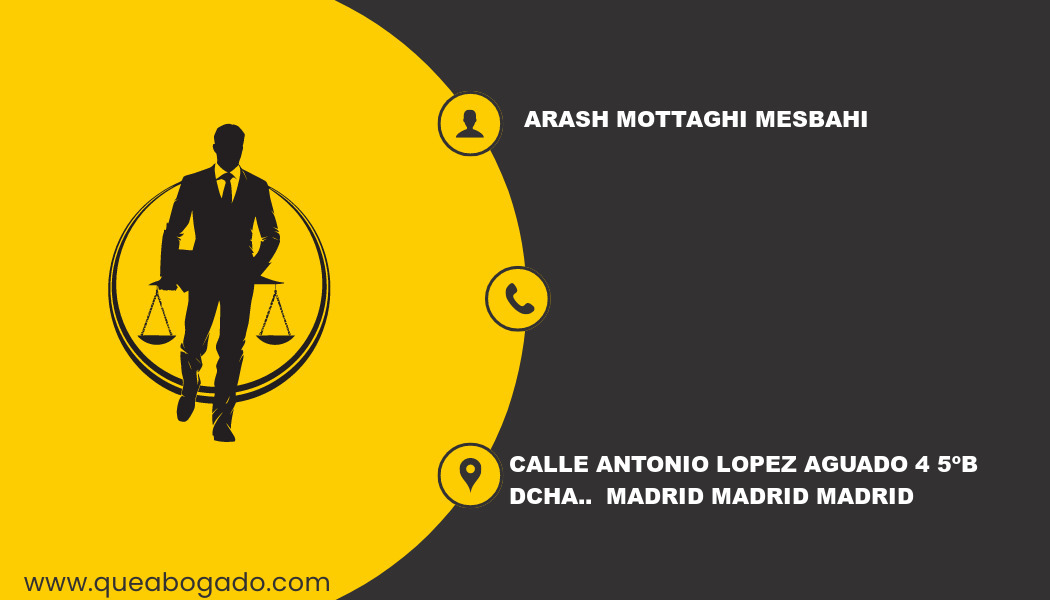 abogado Arash Mottaghi Mesbahi (Madrid)